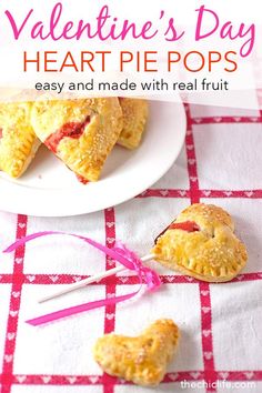 valentine's day heart pie pops are easy and made with real fruit