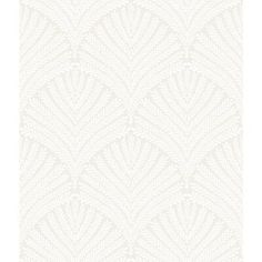 a white wallpaper pattern with leaves on the top and bottom corner, in shades of gray