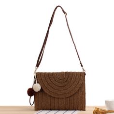 Women Straw Crossbody: Best choice for fashionista. Natural straw, unique and chic. Occasions: Perfect for any occasion: beach, party, shopping, camping, and dating, it shows your special personal character. Its Exquisite Design Is Sure To Bring Lots of Attention Whether You Are on The Beach or Walking Down The Street. Brown Straw Bag For Summer Day Out, Summer Brown Straw Bag For Day Out, Trendy Light Brown Straw Bag For Vacation, Summer Day Out Brown Straw Bag, Light Brown Straw Beach Bag For Spring, Chic Light Brown Straw Bag For Beach, Chic Light Brown Straw Bag For The Beach, Spring Light Brown Straw Beach Bag, Spring Beach Light Brown Straw Bag