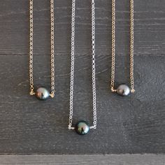 Gorgeous, Lustrous Tahitian Pearls offered in AA and AAA grade Pearls, on a standard 14-16" choker chain. Email us at aloha@keanihawaii.com if you need a longer 18" or 20" chain. Also if you'd like to upgrade to AAA or a premium pearl color. Read about our Tahitian Pearl grades and policy here. Handmade with love on Maui ♥︎ PLEASE NOTE: This beautiful pearl piece is a custom, handmade-to-order piece. Therefore please allow 12-14 business days for your piece to be shipped. For rush inquiries or t Pearl Jewlery, Choker Chain, Casual Jewelry, Rustic Jewelry, Choker Style, Signature Jewelry, Silver Jewelry Handmade, Tahitian Pearls, Pearl Choker