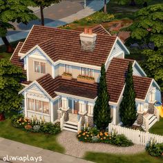 this is an artist's rendering of a house in the game home design 3d