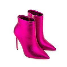 US$56.00 Going Out Shoes, Rose Fushia, Rose Shoes, Shoes Booties, Business Casual, Going Out, Ankle Boots, Shoes Heels, Faux Leather