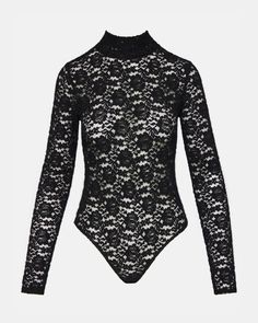 Expertly crafted for comfort and style, the CASSIE bodysuit is a must-have addition to any wardrobe. Featuring a mock neck and bodycon fit, this long-sleeved sheer bodysuit is designed with a delicate mesh lace for a touch of elegance. The bottom snap closure provides a seamless and secure fit for all-day wear. Long-sleeved bodysuit Lace sheer design Bottom snap closure Length: 28" 97% nylon 3% elastane Hand wash Eve is 5ft 9in and is wearing a size small Stephanie is 5ft 10in and is wearing a s Sheer Bodysuit, Short Leggings, Sandals For Sale, Lace Bodysuit, Faux Fur Jacket, Black Bodysuit, Faux Leather Jackets, Long Sleeve Bodysuit, Sheer Lace