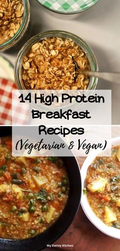 High Protein Vegetarian Breakfast, Protein Rich Recipes, Vegetarian High Protein, Oatmeal Diet Plan, Exotic Recipes, Breakfast Recipes Kids, Vegetarian Protein Sources, High Protein Food, Upma Recipe