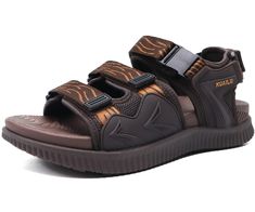 PRICES MAY VARY. 【Mens Hiking Outdoor Sandals】KuaiLu adopts an ergonomic Arch Support design that disperses foot pressure and relieves foot fatigue. “Orthotic” footbed help protect joints during walking, improve gait, Plantar Fasciitis Relief, and prevent foot problems such as flat feet and thumb eversion. 【Athletic Sport Cushioning Footbed】The high-density EVA midsole of the sporty outdoor water sandals reduces impact when landing, provides a good cushioning effect, coupled with a lightweight s Brown Non-slip Open Toe Sport Sandals, Non-slip Brown Sport Sandals For Beach, Brown Non-slip Sport Sandals For Beach, Brown Open Toe Sandals For Outdoor Activities, Non-slip Brown Sport Sandals For Vacation, Brown Non-slip Sport Sandals For Vacation, Comfortable Brown Sport Sandals For Vacation, Casual Breathable Brown Sandals, Brown Casual Breathable Sandals