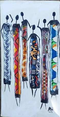 an art piece with different types of surfboards on it