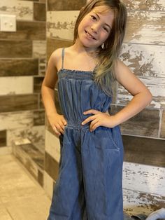 Dara Denim Jumpsuit-Jumper-Branded Envy Casual Blue Overalls For Playwear, Blue Casual Jumpsuits And Rompers For Playwear, Casual Summer Jumpsuits And Rompers For Playwear, Fun Denim, Denim Jumpsuits, Kids Light, Denim Jumpsuit, Kids Fashion, Jumpsuit