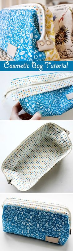 the zippered pouch is made from fabric