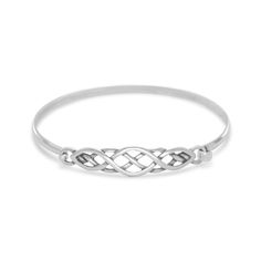 Oxidized Celtic Style Bangle Knot Bangle, Celtic Style, Celtic Design, Irish Jewelry, Sterling Silver Bangle Bracelets, Celtic Designs, Celtic Jewelry, Silver Bangle Bracelets, Sterling Silver Bangles