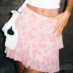 Super Cute As A Set With A Different Shirt I’m Selling Never Been Worn Just Selling Here Bc Their Return Costs $28!!!! Y2k Vibes True To Size Not See Through Y2k Mini Skort For Summer, Y2k Pink Mini Skirt For Summer, Y2k Style Mini Skort For Summer, Pink Y2k Style Skort For Summer, Spring Y2k Mini Skort, Y2k Style Summer Skirt For Day Out, Y2k Mini Skort For Spring, Y2k Style Mini Skort For Spring, Y2k Style Skirt For Summer Day Out