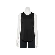 Whatever your choice of exercise or sport, you'll be at your peak performance with this women's Tek Gear tank top. Dry-Tek technology wicks moisture away from the body to keep you comfortable Jersey construction Tag free Rounded hem CrewneckFIT & SIZING Tall sizes offer 2 inches additional lengthFABRIC & CARE 75% recycled polyester, 25% polyester Machine wash ImportedRESPONSIBLE Contains recycled polyester Size: X Small. Color: Black. Gender: female. Age Group: adult. Technical Moisture-wicking Racerback Top, Technical Racerback Tops For Gym, Go-dry Tank Top For Sports Season, Technical Racerback Top For Training, Functional Black Crew Neck Tank Top, Basic Medium Support Sports Tank Top, Basic Sports Tank Top With Medium Support, Black Go-dry Tank Top For Sports, Black Technical Workout Tops