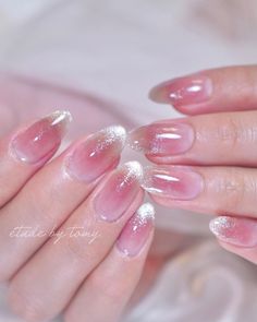 Nail Techniques, Beauty Nails Design, Classy Acrylic Nails, Pretty Gel Nails, Cat Eye Nails, Jelly Nails, Nail Patterns