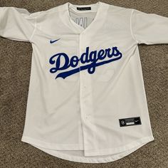 Dodgers Jersey Dodgers Jersey, La Dodgers Baseball, Dodgers Shirts, Dodgers Baseball, Fit Ideas, Business Ideas, Button Up