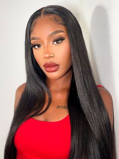 CurlyMe Pre-bleached Straight Hair Wear Go Glueless Wig Pre-cut HD Lace Pre-plucked Style Straight Hair, Lady Aesthetic, Straight Lace Wig, Ombre Blond, Curly Bob Wigs, Straight Hair Bundles, 100 Human Hair Extensions, Human Hair Color, Glueless Wigs