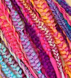 Braids Viking, 8 Braids, Rave Braids, Braids Dreadlocks, Ombre Dreads, Braid Extensions, Mauve Taupe, Festival Braids, Braided Dreadlocks