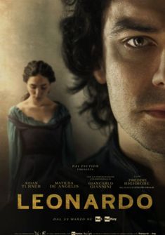 the movie poster for leonardo with a man and woman looking at each other