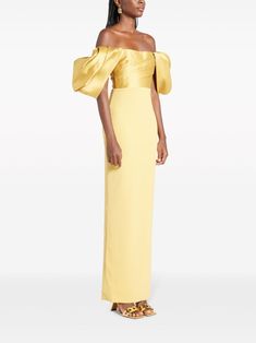 Solace London The Sian Maxi Dress - Farfetch Solace London, Wedding Guest Looks, Yoko London, City Dress, Dress Yellow, Dress Home, Pink Maxi Dress, Suit Accessories, Summer Beach Wear