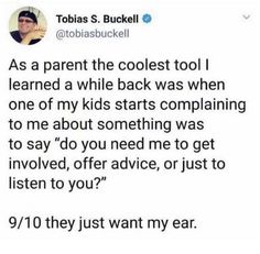 a tweet that reads, as a parent the coolest tool i learned a while