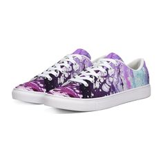 #abstractart #unique #womensfashion #sneakers #tennisshoes #abstractart #original #abstract #artwork #artist #wearableart #pastel #purple #colorful #walking #running #footwear #canvasshoe #yoga #tennis #sports #workout #athletic #sneakers #women #trendy #fashion #space #shop #etsy Timeless Shoes, Golden Goose Sneaker, Platform Heels, Tennis Shoes, Canvas Shoes