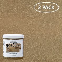 2 pack rusted gold glitter paint for crafting and decorating with free shipping