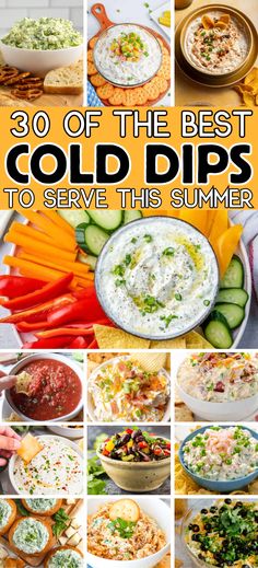 Cold Dip Recipes – These cold dips are so insanely good! Serve them at your next event, such as, potluck, BBQ, birthday party or any other special occasion. Simple finger food dips that are going to be gone in no time! Chip dips, potluck appetizers, potluck dips, chip dips, cold dip recipes, dips for a party, party dips, if you love easy cold appetizers, then these cold dips for a crowd will sure to be a hit! Easy cold appetizers for summer, potluck appetizers easy. Camping Dips Cold, Pot Luck Dips Cold, Summer Dip Recipes Appetizers, Summer Potluck Appetizers, Cold Potluck Ideas, Easy Bbq Appetizer Ideas, Potluck Appetizers Easy, Appetizers Easy Finger Food Cold, Bbq Dip Recipes