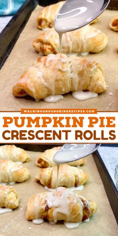 Prepare for a fall treat with Pumpkin Pie Crescent Rolls! This simple pumpkin dessert is the perfect fall food recipe. Featuring crescent roll dough, pumpkin puree, and cinnamon for a delightful twist. Bake them today and savor the seasonal goodness! Pumpkin Recipes With Crescent Rolls, Sweet Potato Crescent Roll Recipes, Pumpkin And Crescent Roll Recipes, Fall Yummy Recipes, Healthy Recipes With Crescent Rolls, Crescent Roll Danish Recipe, Pumpkin Pie Cressant Rolls, Cinnamon Rolls And Pumpkin Pie Filling, Pumpkin Meals Recipes