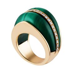 For Sale on 1stDibs - Very Unusual Cathedral Arch Dome Statement Ring The ring is 14K Yellow Gold There are 0.56 Carats in Diamonds F/G VS/SI Beautiful Malachite Dome Stones Luxury Green Diamond Ring, Luxury Yellow Gold Emerald Ring With Polished Finish, Elegant Green Dome Ring With Polished Finish, Luxury Polished Emerald Ring, Luxury Green Ring With Polished Finish, Luxury Green Rings With Polished Finish, Luxury Green Emerald Ring With Polished Finish, Luxury Green Diamond Ring Hallmarked, Luxury Green Hallmarked Diamond Ring