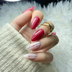 Unghie Sfumate, Trendy Nail Art Designs, Valentine Nails, Almond Nails Designs, Trendy Nail Art, Chic Nails, Valentine's Day Nails