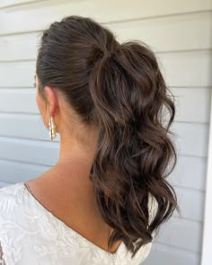 Updos Ponytail, Ponytail Updos, Bridesmaid Ponytail, Messy Ponytail Hairstyles, Wedding Ponytail Hairstyles, Bun Outfit, Fancy Ponytail, Updo Messy