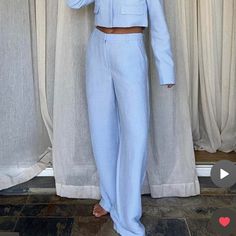 Brand New With Tags. Light Weight, Light Blue, Mid Rise Trousers Jumpsuit Trousers, Na Kd, Wide Leg Trousers, Pant Jumpsuit, Mid Rise, Wide Leg, Color Blue, Light Blue, Pants For Women