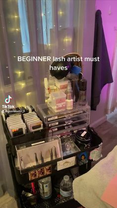 How Much Do Lash Techs Make, What You Need As A Lash Tech, Lash Studio Must Haves, Lash Inventory Storage, Beginner Lash Tech Policy