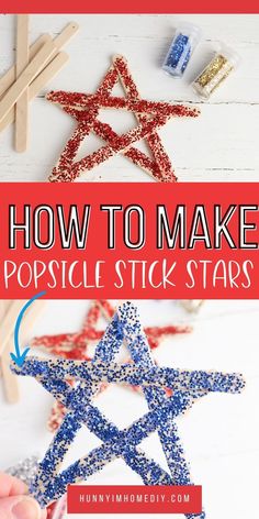 how to make popsicle stick stars