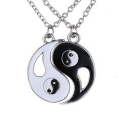 PRICES MAY VARY. Design concept - When you are in love with her/him, wearing this pair of necklaces is like feeling each other's heartbeat, as if she/he is always by your side. Give this necklace as a gifts for boyfriend/girlfriend and it will bring you closer together. Matching Yin Yang pendant - Personalize BFF Yin Yang matching bracelets.They are good matching puzzle couples friendship relationship bracelets. As your unique friendship and love. Crafted material - The Yin Yang necklaces is mad Yin Yang Necklace, Friend Jewelry, Lovers Necklace, Best Friend Jewelry, Best Friend Necklaces, Friendship Jewelry, Couple Necklaces, Friendship Necklaces, Friend Necklaces