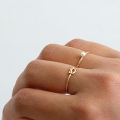 Daily Wear Gold Jewellery, Love Knot Ring, Gold Pearl Ring, Hammered Band, Trendy Ring, Silver Stacking Rings, Knot Ring, Gold Ring Stack, Gold Band Ring