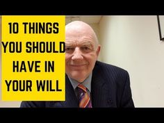 (4069) 10 Things You Should Have in Your Will - YouTube Emergency Prepardness, Will And Testament