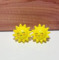 Spring is coming! Since it's not here yet, get some sunshine on your ears! super cute sun earrings with light glitter shine. Hard to catch the shimmer in a photo. I promise they are even cuter in person.  Posts are 18k gold plated posts. Made in the littlest state, Rhode Island. Fun Adjustable Earrings For Everyday, Cute Yellow Earrings For Spring, Cute Everyday Earrings For Spring, Playful Earrings For Spring Gift, Cute Handmade Yellow Earrings, Cute Adjustable Clip-on Earrings As Gift, Sun-shaped Earrings As Gift, Cute Yellow Nickel-free Earrings, Retro Yellow Earrings For Gifts