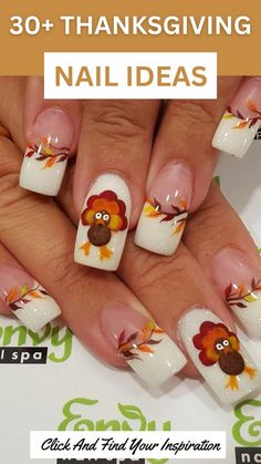 Get inspired by the hottest Thanksgiving Nail Designs that are taking Pinterest by storm! From intricate Thanksgiving Nail Art to classic Thanksgiving Nails, these ideas will elevate your holiday style. Whether you're a fan of Easy Thanksgiving Nails DIY or prefer professional Nail Thanksgiving Designs, there's something for everyone. Explore stunning Thanksgiving Gel Nail Designs that offer a long-lasting, flawless finish, or opt for a simple yet chic Thanksgiving Nail Design. Perfect for th... Thanksgiving Toenails, Thanksgiving Nails Turkey, Turkey Nail Art, Gal Nails, Nail Thanksgiving, Christmas Nail Designs Acrylic, Simple Christmas Nails, Turkey Nails, Xmas Nail Designs