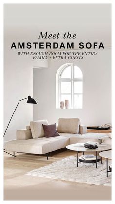 the cover of meet the amsterdam sofa with enticing room for the entire world