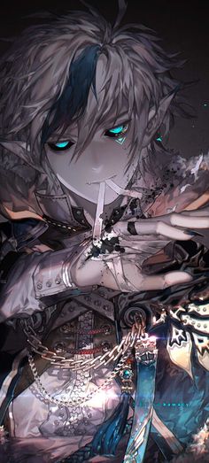 I kill for a living. by kawacy on @DeviantArt 2017 Anime, Anime Elf, Drawing Eyes, 다크 판타지, Drawing Faces, Elsword