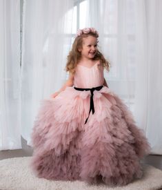 Ombre Birthday Girl Dress, Flower Girl Dress, Maxi Tulle Ruffles Dress for Special Occasion, First Birthday Dress, Lace Toddler Dress - Etsy Kids Tulle Dress, Tulle Ruffle Dress, Ruffle Tulle Dress, Fairy Princess Costume, Dress For Special Occasion, First Birthday Dress, Baby Birthday Dress, 1st Birthday Dresses, Tulle Ruffles