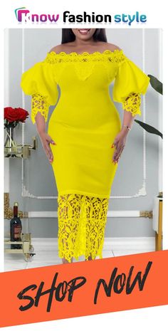 knowfashionstyle Yellow Fashion Casual Solid Patchwork Off the Shoulder Long Dress Dresses Elegant Spring Midi Dress With Patchwork, Elegant Spring Patchwork Dress, Elegant Spring Dress With Patchwork, Fitted Splicing Dresses For Spring, Spring Fitted Spliced Dresses, Spring Fitted Dress With Splicing, Fitted Dress With Splicing For Spring, Elegant Stretch Patchwork Dress, Elegant Stretch Dresses With Patchwork