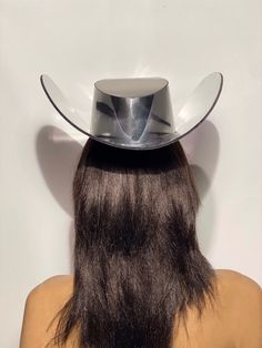 Futuristic Chrome Space Cowboy Hat, Big Brim, Cowgirl Hat, Fedora, Visor Included - Etsy Hat Fedora, Space Cowboy, Space Cowboys, Cowgirl Hat, Cowboy Cowgirl, Cowgirl Hats, Cowboy And Cowgirl, Cowboy Hat, Fedora Hat