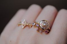 Royal Dynasty Venus UFO Ring – Sofia Zakia Princess Ring, Baby Pink Colour, Flying Saucer, Jewelry Lookbook, Engagement Ring Wedding Band, Pink Pearl, Precious Gemstones, Pink Sapphire, Wedding Ring Bands