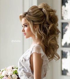 Hairstyle Inspiration, Wedding Hairstyle, Formal Hairstyles, Wedding Hair And Makeup, Big Hair, Bride Hairstyles, Hair Dos, Hair Designs