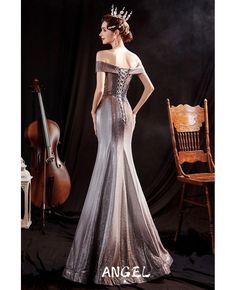 Buy bling sparkly mermaid formal evening dress with off shoulder at wholesale price online. Free shipping and pro custom service since 2009. Fitted Bodice Mermaid Dress For Banquet, Fitted Mermaid Dress For Banquet, Fitted Bodice Fishtail Mermaid Dress For Banquet, Formal Evening Dress, Lovely Dresses, Formal Evening Dresses, Favorite Dress, Gorgeous Dresses, Mermaid Formal Dress