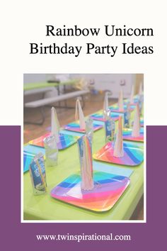 Rainbow Unicorn Party Unicorn Party Ideas, Birthday Cake Designs, Rainbow Unicorn Birthday Party, Theme Party Ideas, Rainbow Unicorn Party, Rainbow Unicorn Birthday, Fantasy Land, Magical Rainbow