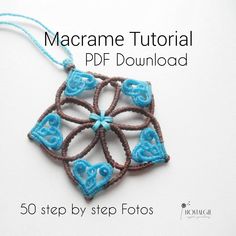 the macrame pattern is featured in this video for beginners to learn how to make