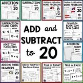 the addition and subtract to 20 poster