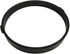 a black rubber ring on a white background