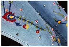 WickedAF Clemenza Flare Jeans Embroidered Blue Flare Jeans For Spring, Blue Embroidered Flare Jeans For Spring, Spring Embroidered Denim Blue Flare Jeans, Spring Floral Embroidered Denim Flare Jeans, Spring Floral Embroidered Flare Denim Jeans, Spring Floral Embroidered Flare Jeans, Spring Flare Jeans With Floral Embroidery, Summer Floral Embroidery Flare Jeans, Old Symbols